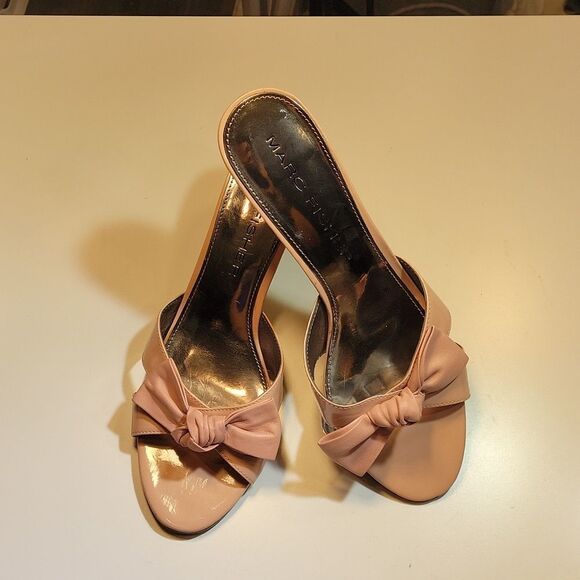 MARC FISHER LOW HEEL OPEN TOE FLOWERS PATTERN SLIDES DESIGN WOMEN"S SANDAL S2 - Picture 14 of 15